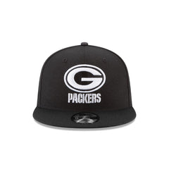 Green Bay Packers Black and White 9FIFTY Snapback Hat
