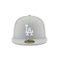 Los Angeles Dodgers Gray Basic 59FIFTY Fitted Hat