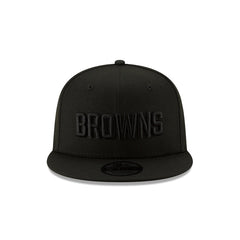 Cleveland Browns Basic Black On Black 9FIFTY Snapback Hat
