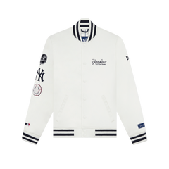 New York or Nowhere x New York Yankees White Satin Jacket