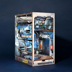 Sci-Fi Alien Hub Wooden Puzzle Book Nook Kit