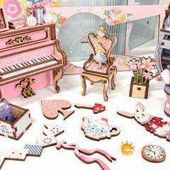 Alice's Tea Party Diary DIY Book Nook Kit