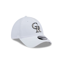 Colorado Rockies Optic White 39THIRTY Stretch Fit Hat