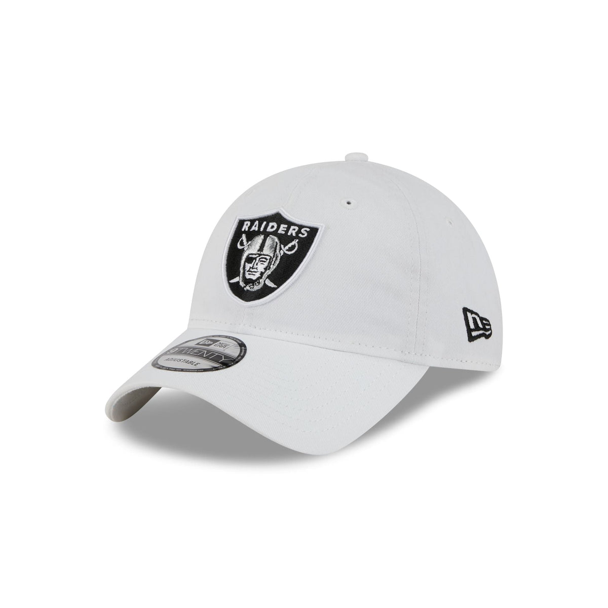 Las Vegas Raiders White 9TWENTY Adjustable Hat