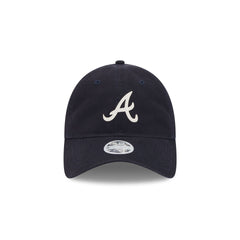 Atlanta Braves Glitter Logo Women's 9TWENTY Adjustable Hat