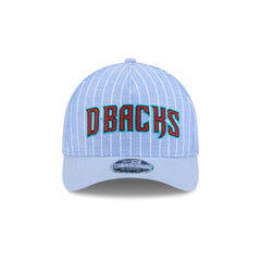 Arizona Diamondbacks Pinstripe Linen 9FORTY M-Crown A-Frame Snapback Hat