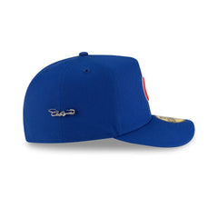 Chicago Cubs Script Safety Pin 59FIFTY A-Frame Fitted Hat
