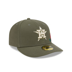 Houston Astros Tonal Florals Olive 59FIFTY Fitted Hat