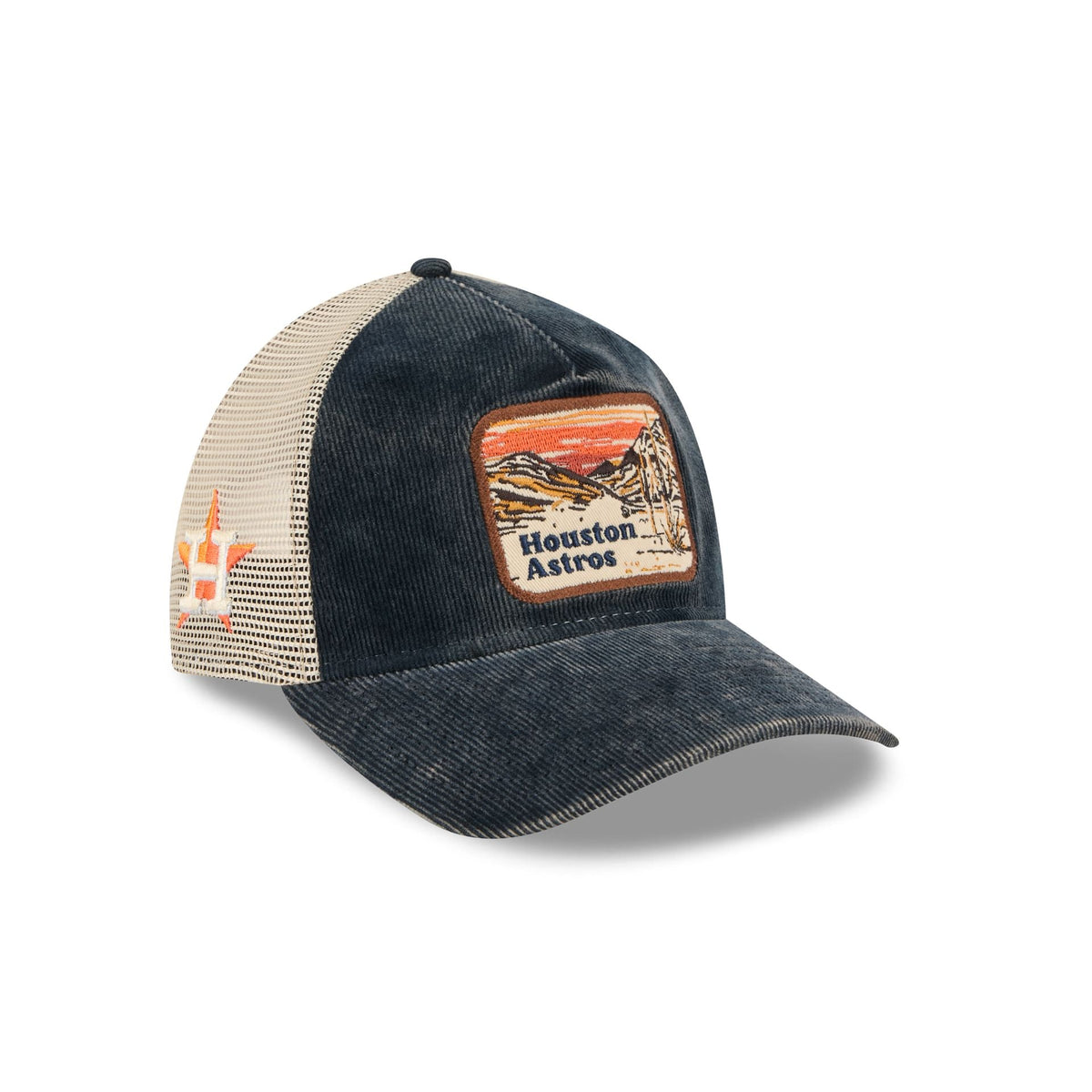 Houston Astros Vintage Landscape 9TWENTY A-Frame Trucker Hat