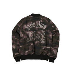 Alpha Industries x New York Mets Black Camo MA-1 Bomber Jacket