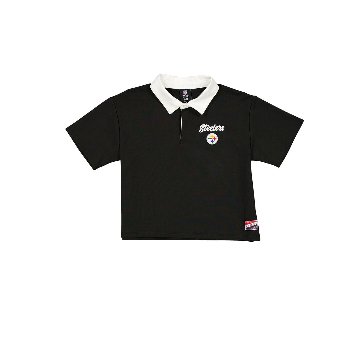 Pittsburgh Steelers Throwback Women's Cropped Polo