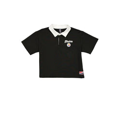 Pittsburgh Steelers Throwback Women's Cropped Polo