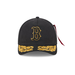 Alpha Industries x Boston Red Sox Black 9FORTY M-Crown A-Frame Snapback Hat