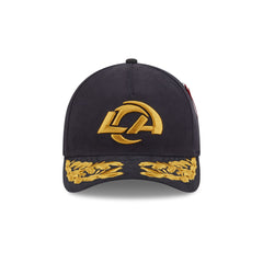 Alpha Industries x Los Angeles Rams Black 9FORTY M-Crown A-Frame Snapback Hat