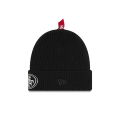 Alpha Industries x San Francisco 49ers Black Cuff Knit Hat