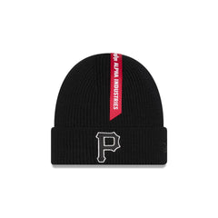 Alpha Industries x Pittsburgh Pirates Black Cuff Knit Hat