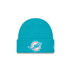 Miami Dolphins Waffle Stitch Knit Beanie Hat