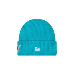 Miami Dolphins Waffle Stitch Knit Beanie Hat