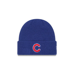Chicago Cubs Waffle Stitch Knit Beanie Hat