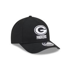 Green Bay Packers Black & White 9FORTY M-Crown A-Frame Snapback Hat