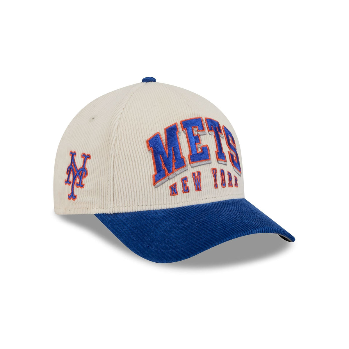 New York Mets Stacked Corduroy 9FORTY M-Crown A-Frame Snapback Hat