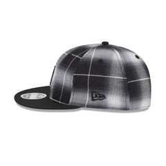 Detroit Tigers Black and White Plaid Retro Crown 9FIFTY Snapback Hat