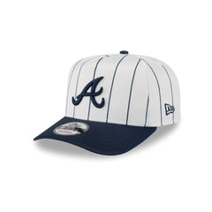 Atlanta Braves Satin Pinstripe 9FIFTY A-Frame Snapback Hat