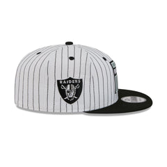 Las Vegas Raiders Deceptor Pinstripe 9FIFTY Snapback Hat
