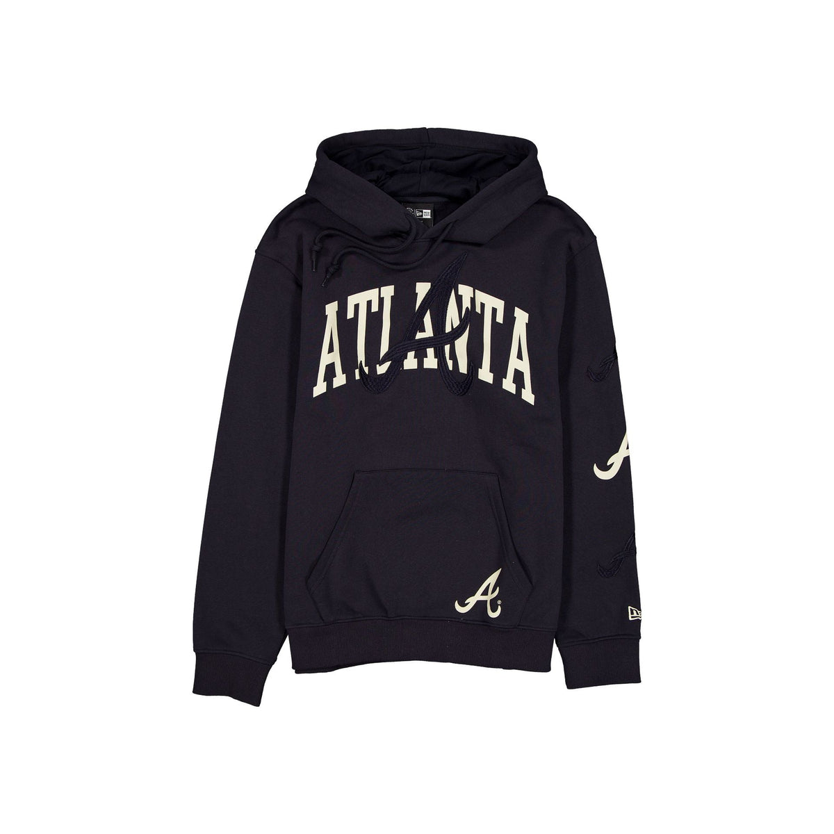Atlanta Braves Overlay Navy Hoodie