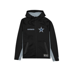 Dallas Cowboys Combine Black Full-Zip Hoodie