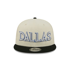 Dallas Mavericks 2025 City Edition Chrome White Corduroy 9FIFTY Snapback Hat