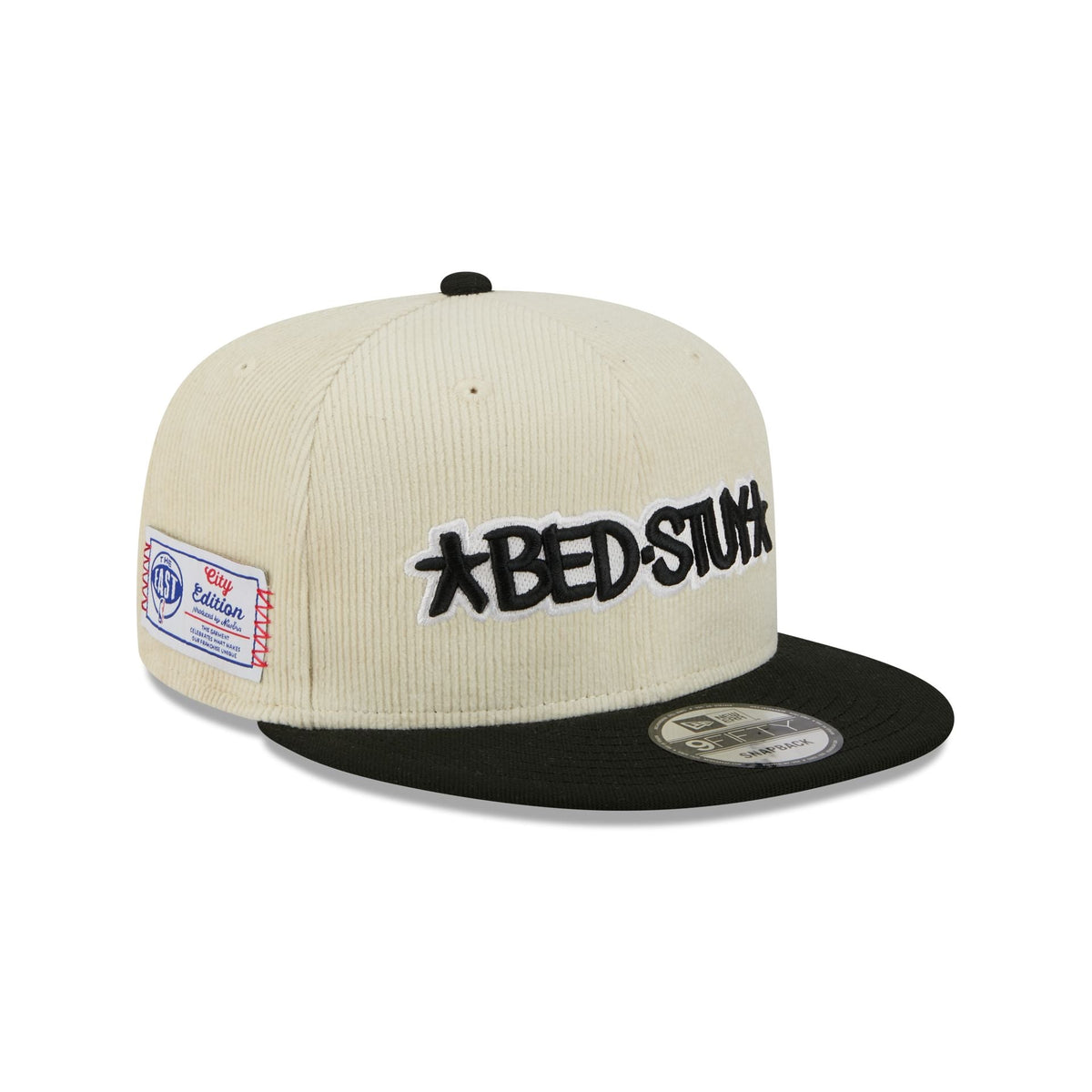 Brooklyn Nets 2025 City Edition Chrome White Corduroy 9FIFTY Snapback Hat