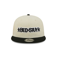 Brooklyn Nets 2025 City Edition Chrome White Corduroy 9FIFTY Snapback Hat