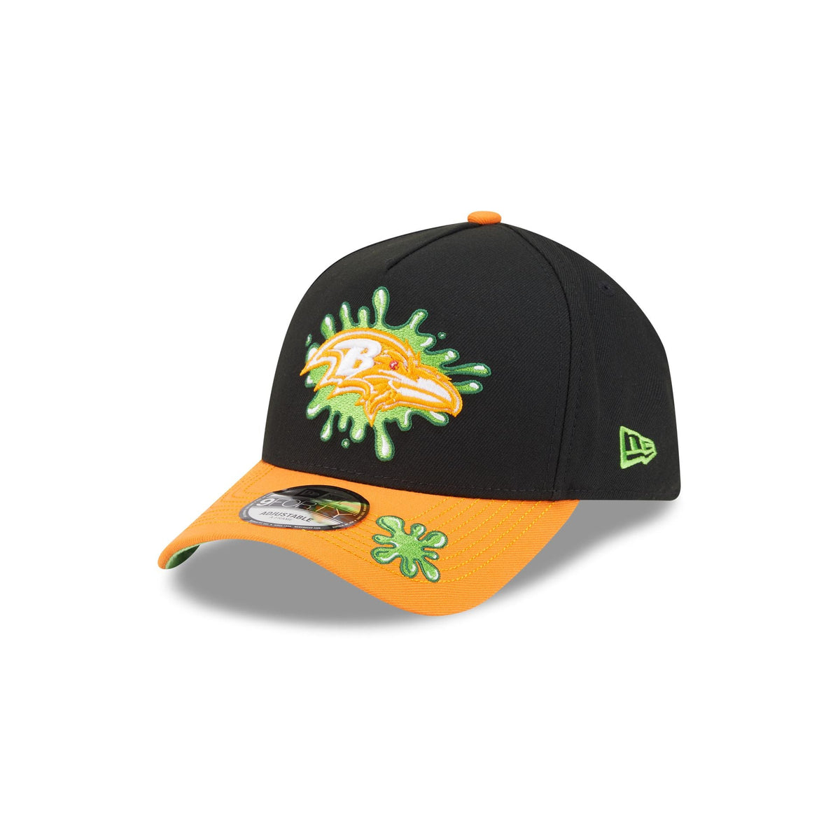 Nickelodeon Slime x Baltimore Ravens 9FORTY A-Frame Snapback Hat