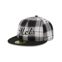 New York Mets Grunge Plaid Retro Crown 59FIFTY Fitted Hat