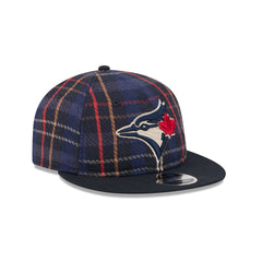 Toronto Blue Jays Grunge Plaid Retro Crown 9FIFTY Adjustable Hat