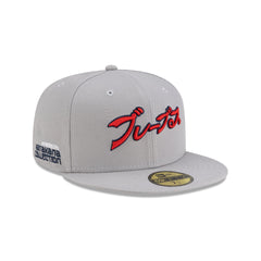 Hyperfly Katakana x Atlanta Braves Gray 59FIFTY Fitted Hat