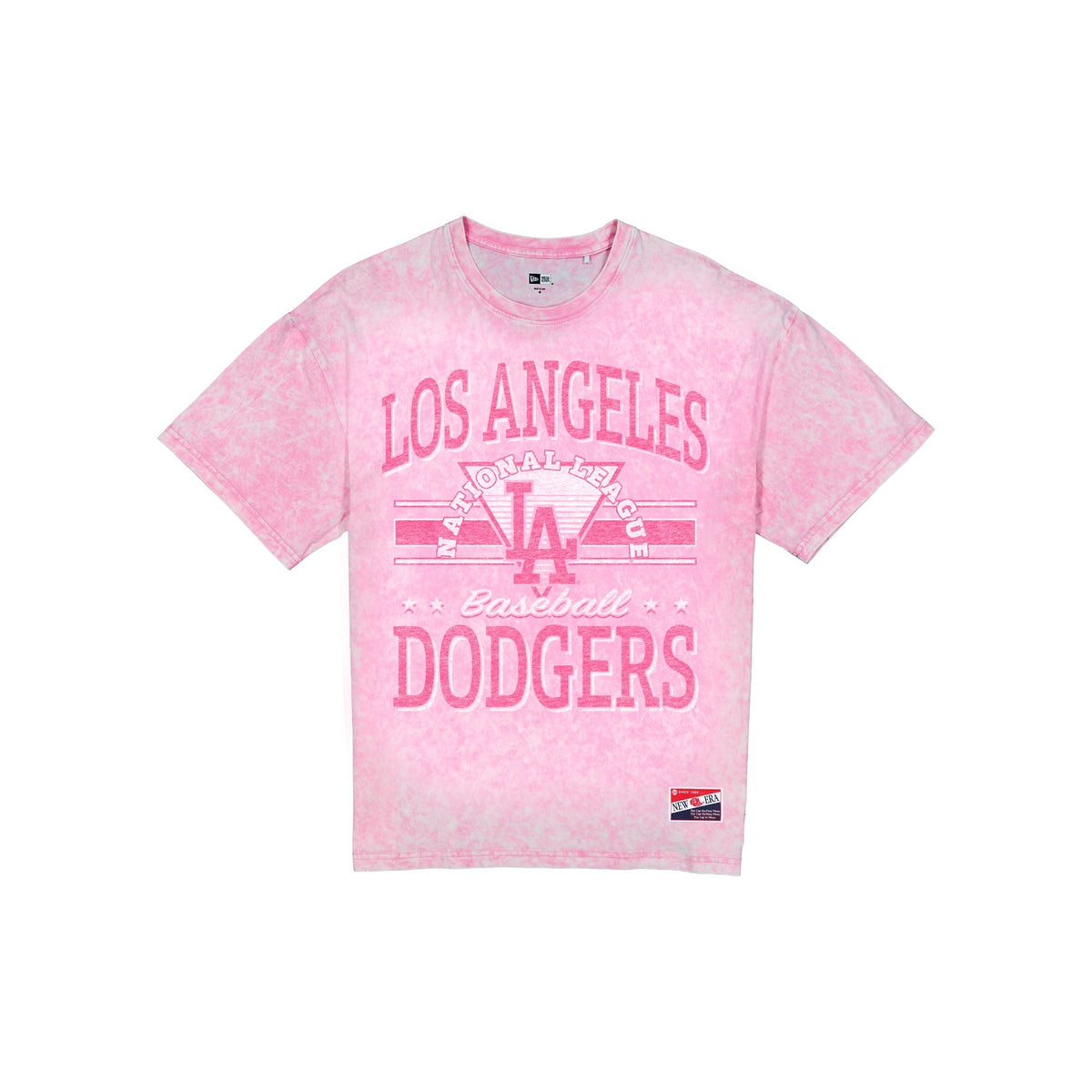 Los Angeles Dodgers Throwback Vintage Wash Women's Pink T-Shirt