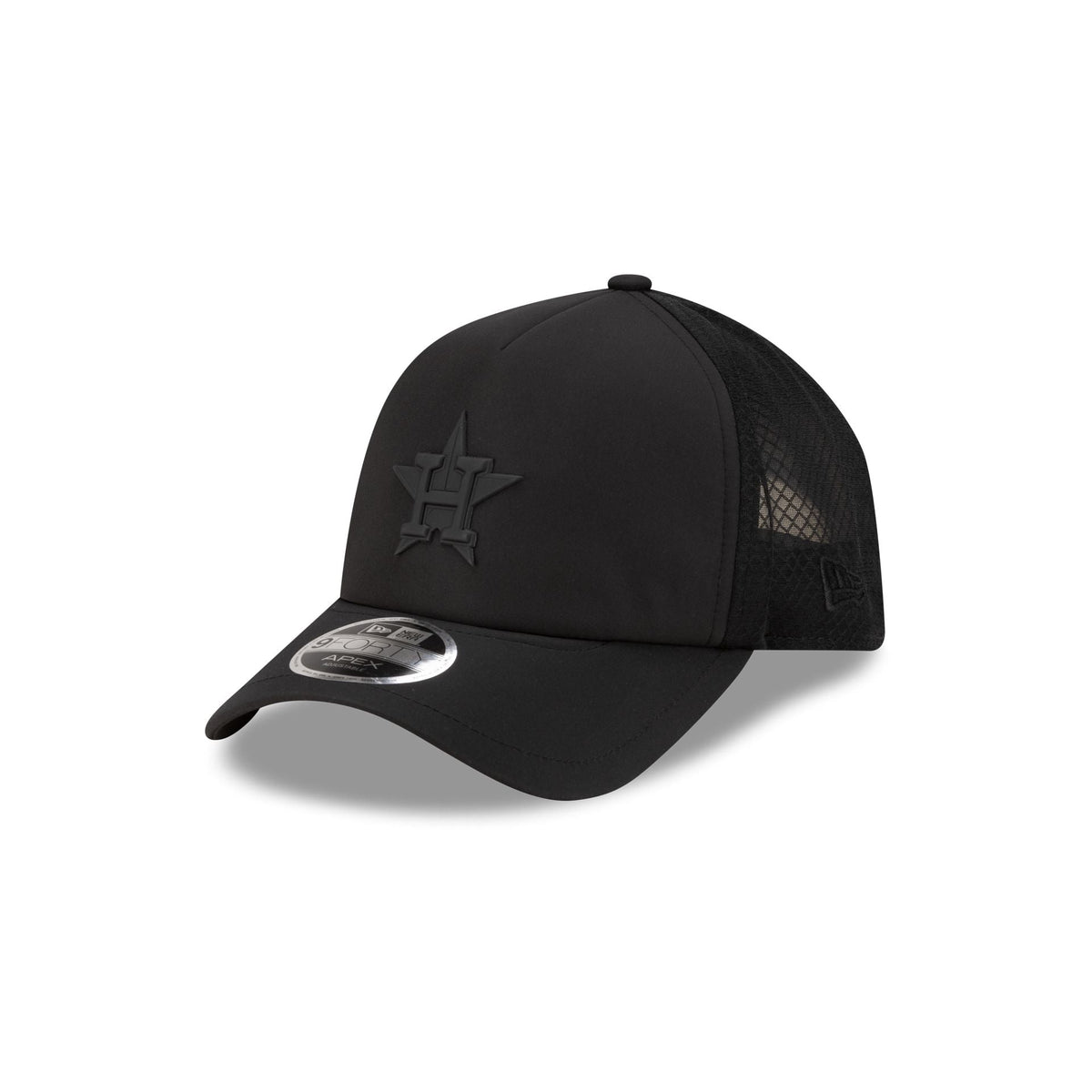 Houston Astros 2026 Batting Practice Black 9FORTY APEX Trucker Hat