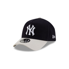 Siegelman Stable x New York Yankees Gray Visor 9FORTY A-Frame Snapback Hat