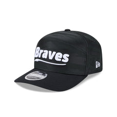 Atlanta Braves Black Camo Split Panel 9SEVENTY Stretch-Snap Hat