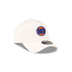 Malbon x New York Knicks Chrome White 9FORTY A-Frame Snapback Hat
