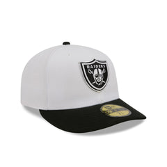 Las Vegas Raiders 2026 Draft Black and White 59FIFTY Fitted Hat