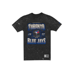 Toronto Blue Jays Throwback Washed Graphic Black T-Shirt