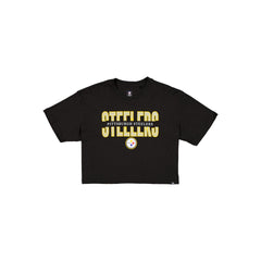 Pittsburgh Steelers Women's Cropped Split T-Shirt