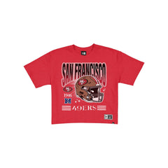 San Francisco 49ers Women's Throwback Cropped Graphic T-Shirt