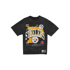 Pittsburgh Steelers Women's Throwback Oversized Washed T-Shirt
