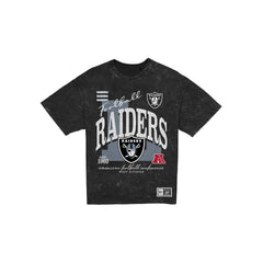 Las Vegas Raiders Women's Throwback Oversized Washed T-Shirt