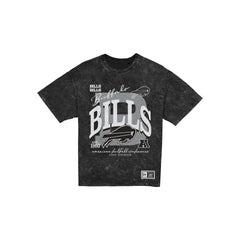 Buffalo Bills Women's Throwback Oversized Black Washed T-Shirt