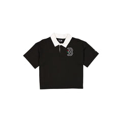 Boston Red Sox Women's Cropped Black Polo